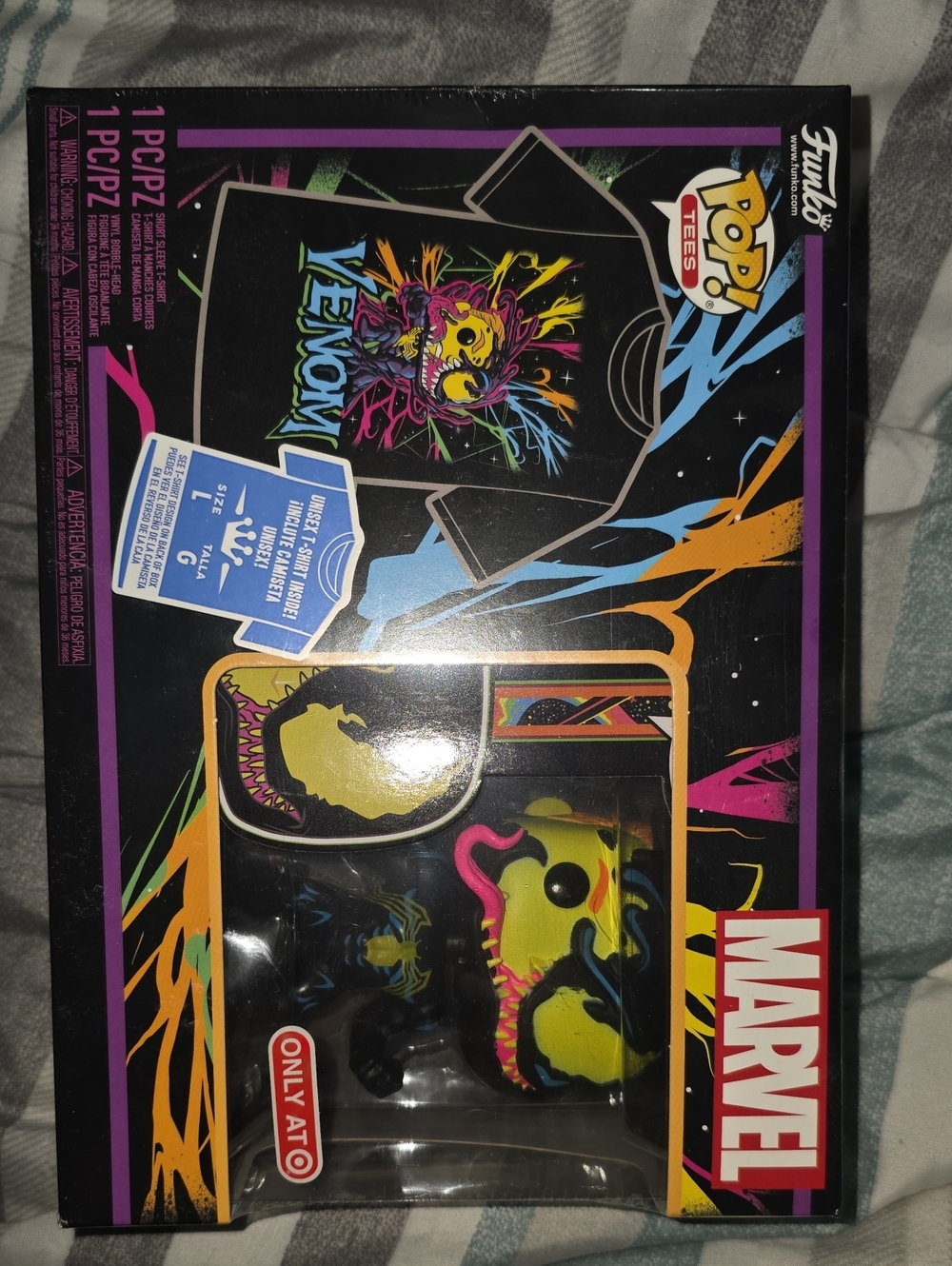 Marvel Venom Funko Pop With Tshirt